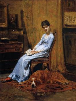 托馬斯 伊肯斯 The Artist's Wife and His Setter Dog